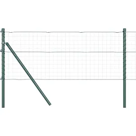 vidaXL Zaunpfosten 3,2 x 100 cm Grün/Stahl