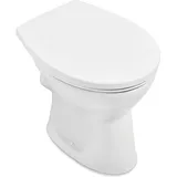 Villeroy & Boch Stand-Flachspül-WC Villeroy & Boch NEWO, spülrandlos, Abgang waagerecht - 4660R001