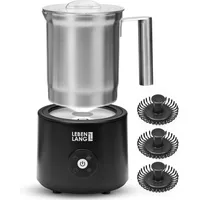 LEBENLANG 2in1 Milchaufschäumer Elektrisch & Kakaomaschine - 100% BPA-Frei & 4 Modi inkl.2x Ersatz Schneebesen I 250ml Milchschäumer elektrisch milk frother elektrischer Aufschäumer Milchaufschaeumer