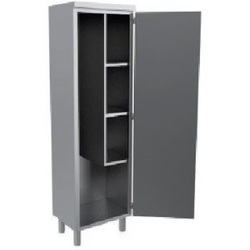 Schrank für Reinigungsmittel mit 3 Zwischenböden 1000x450x1900 Satinierte Ausführung - INSEHOST
