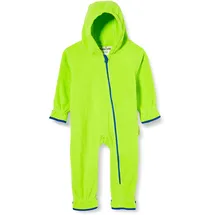 Playshoes Fleece-Overall farblich abgesetzt Grün 74