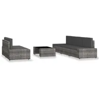 VidaXL Garten-Lounge-Set 6-tlg. grau 3054600