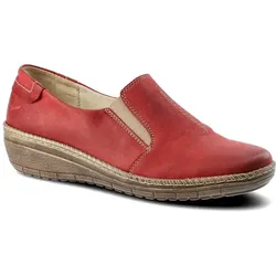 Burgunder Halbschuhe Helios Damen Lederschuhe, 38