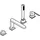 Grohe Plus 4-Loch Einhand-Wannenkombination Hard Graphite gebürstet