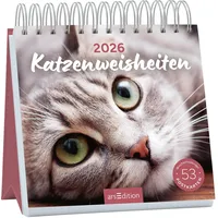 ArsEdition Postkartenkalender Katzenweisheiten 2026