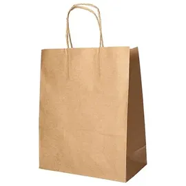 Papstar Tragetaschen, Papier mit gedrehtem Tragegriff braun
