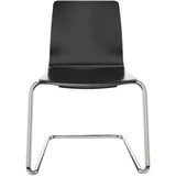 Dauphin Fiore 7516 Freischwinger stapelbar mit Kunststoffschale und Stahlgestell frei konfigurierbar