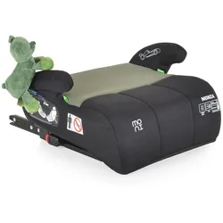 Moni Kindersitz, Sitzerhöhung Monza i-Size (125-150cm) Gruppe 3, Kuscheltier grün