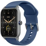 MODFU Smartwatch, Smartwatch Damen Herren, 1.8" HD Fitness Tracker Uhren für Android IOS, 5ATM Wasserdicht Pulsmesser Schrittzähler Aktivitätstr... - Blau