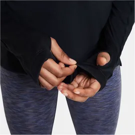 Nike Dri-FIT 1/2-Zip langarm Trainingsshirt Mädchen 010 black/white L 146-156 cm