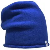 hammecenter Beanie Kaschmir Beanie mit Rollrand gestrickt in Deutschland blau