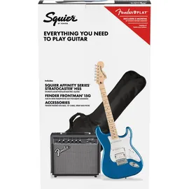 Squier Affinity Series HSS Pack MN Lake Placid Blue - E-Gitarren Anfänger Set