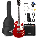 max music Max GigKit LP Style Dunkelrot