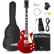 max music Max GigKit LP Style Dunkelrot