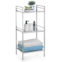 Idimex Regal, Chrom, Metall, Mode, 38x84x30 cm, Badezimmer, Badezimmerregale, Badregale
