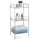 Idimex Regal, Chrom, Metall, Mode, 38x84x30 cm, Badezimmer, Badezimmerregale, Badregale