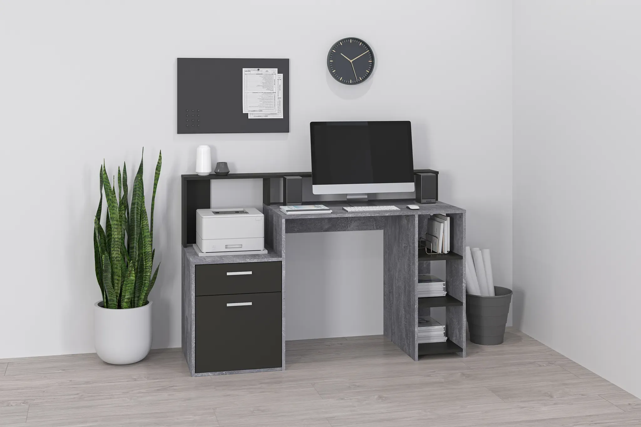 Regal-Schreibtisch FMD 