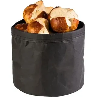 APS Brotkorb/-tasche aus Naturfaser, Ø24cm, schwarz