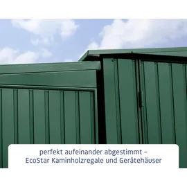 EcoStar Kaminholzregal Trend-V Typ 1 moosgrün