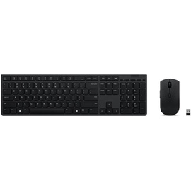Lenovo 4X31K03968 Tastatur Maus enthalten RF Wireless + Bluetooth US Englisch Grau