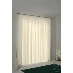 Vorhang ADAM "Urban Cactus" Gr. 2, beige (natur), B:145cm H:175cm, Jacquard, Baumwolle (Bio-Baumwolle), Gardinen