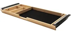 bümö Schreibtisch Organizer Schublade aus Bambus - große Unterbau Ablage für Stifte, Smartphones & Co. - einfach unter dem Tisch montierbar, Premium