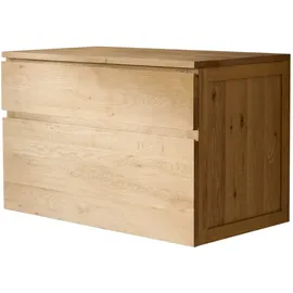 Tikamoon Waschtischunterschrank 80 x 55 cm Beige