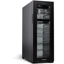 Klarstein Shiraz 18 Duo Weinkühlschrank 2 Zonen 53L/18 Flaschen 5-18 °C Touch Schwarz