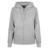 Build Your Brand Basic Reißverschlusspullover Heather Grey L