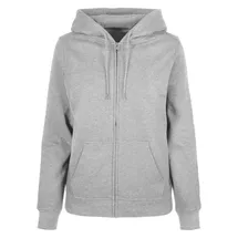 Build Your Brand Basic Reißverschlusspullover Heather Grey L