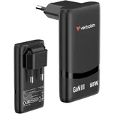 Verbatim Fold n Go GaN Charger 65W 2xUSB C schw.klappb.St.32354