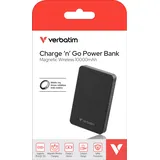 Verbatim Charge 'n' Go Essentials 10000 mAh Kabelloses Aufladen Schwarz