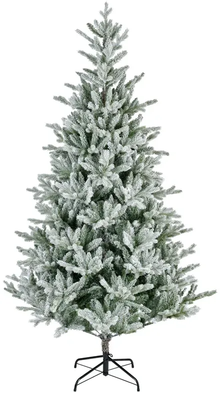 Künstlicher Weihnachtsbaum mit Schnee - Schwarz