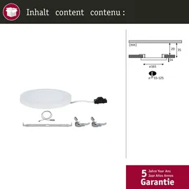 Paulmann LED Einbaupanel Cover-it 1 Stk. rund 12 W Weiß