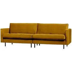 Sofa Rodeo Classic 3 Sitzer Samt, Ocker