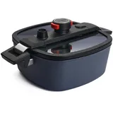 WOLL Active Lite" Kasserolle, viereckig 26 x 26 cm, hoch, 5.5 Liter, inkl. Deckel - Dünsteinsatz in Box - Induktionsgee...