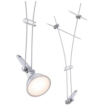 Paulmann Niedervolt-Seilsystem-Leuchte GU5,3 Chrom matt