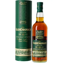 Glendronach 15 Years Old Revival Highland Single Malt Scotch 46% vol 0,7 l Geschenkbox