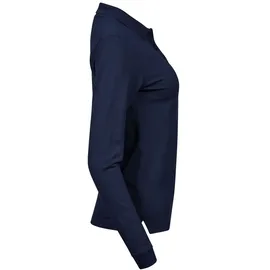 Tee Jays Damen Luxus Piqué Stretch Polo langarm 146 navy