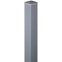 GROJA Zaunpfosten 6 x 6 x 240 cm Silbergrau/Aluminium