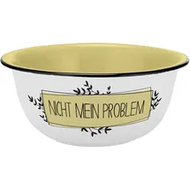 Gedalabels Müslischale Nicht mein Problem Weiß 600 ml