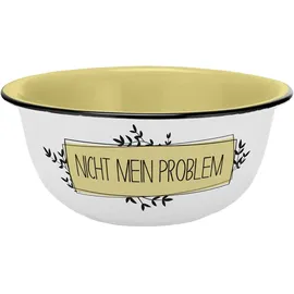 Gedalabels Müslischale Nicht mein Problem Weiß 600 ml