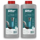 Sillar Rohrreiniger 2x 1000ml – Power Gel Abflussreiniger EXTREM STARK löst Haare, Fett & Speisereste – Rohrfrei Turbo gegen Verstopfung in Küche, Dusche & WC Schaum Effekt