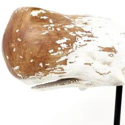 Pottwal weiß auf Ständer, 77 cm