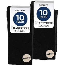 Occulto Goetz Diabetikersocken 10er Pack Schwarz 39-42