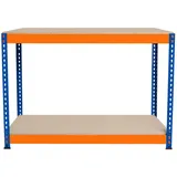 Monster Racking Xxxl Werkbank, Orange, Holzwerkstoff, 120x90x45 cm, Freizeit, Heimwerken, Werkstatt, Werkbänke