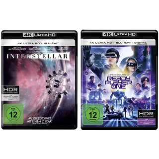Interstellar (4K Ultra-HD + 2D-Blu-ray) (2-Disc Version) [Blu-ray] & Ready Player One (4K Ultra-HD) (+ Blu-ray 2D)