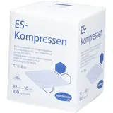 Hartmann ES Mullkompressen, unsteril, 10 x 10 cm, 17-fädig, 8fach 100 Stück)