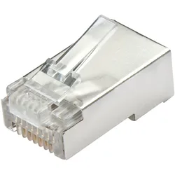 Lindy Netzwerkanschluss - RJ-45 (M) - STP - CAT 5e - durchsichtig - (Anzahl pro