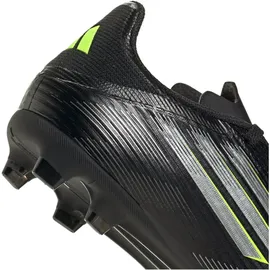 adidas F50 League FG/MG Kinder Core Black/Iron Metallic/Lucid Lemon 28